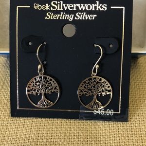 Belk Sterling Silver Athra Earrings NWT